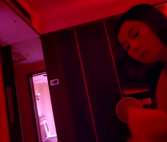 Unleash Your Inner Seductress with the Flirtatious Technician's Top-Notch Handgun Skills!