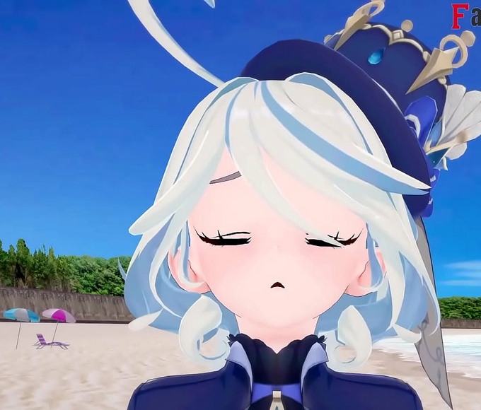 Unleash Your Fantasies with Furina's Steamy Beach Fuck Session