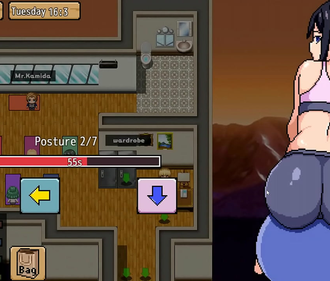 JAV Hentai Game ~ Relieve Stress with the Yoga Teacher in 'Life Pressure' Ep