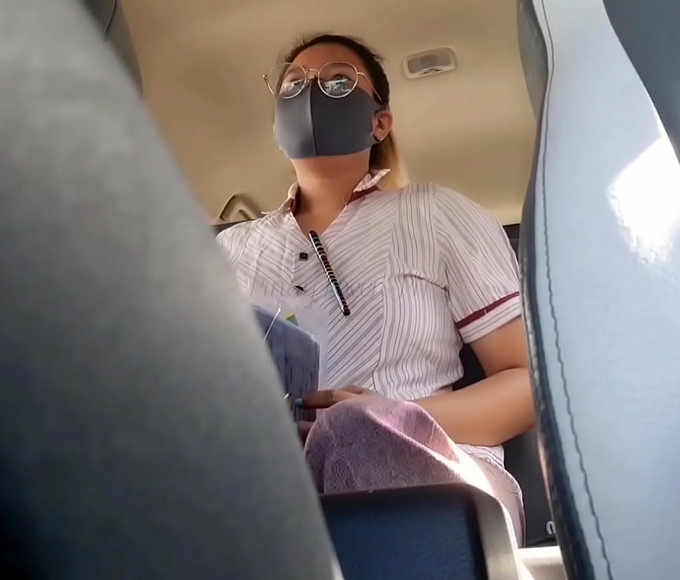 Experience the Allure of a JAV Enchantress as She Seduces Her Student for Free Ride - 100% True Story