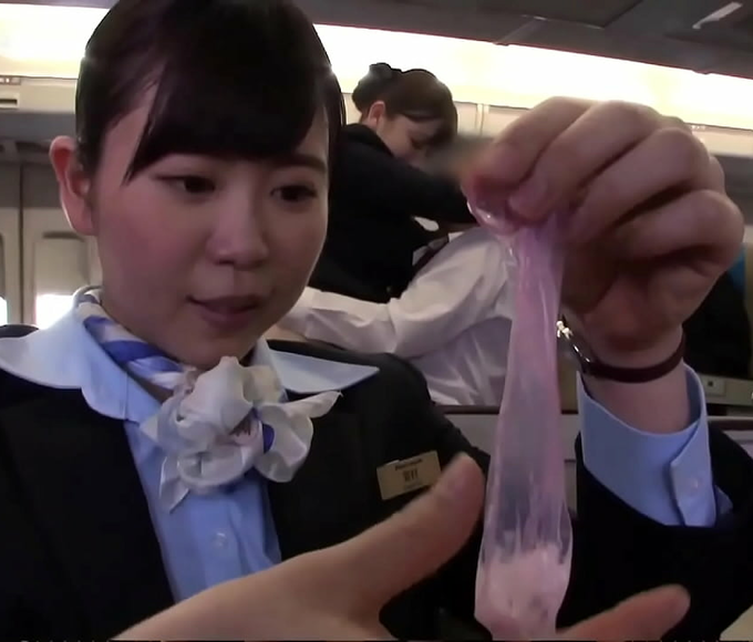 Experience an Erotic Flight with 11 Big Ass Uniformed Stewardesses!