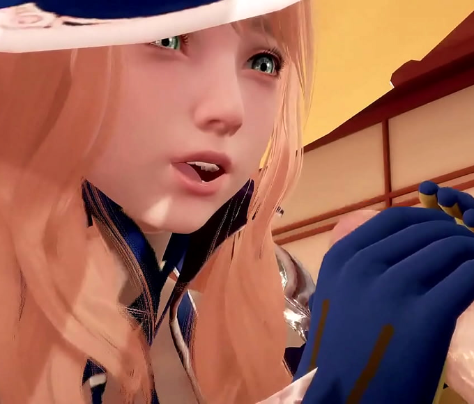 Unleash Your Wild Side with the Luscious Lisa in Genshin Impact Hentai Scene!
