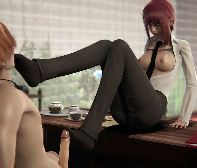 JAV Hottie Makima in Luscious Fuckfest with Denji! Sizzling Uncensored 3D SFM Game