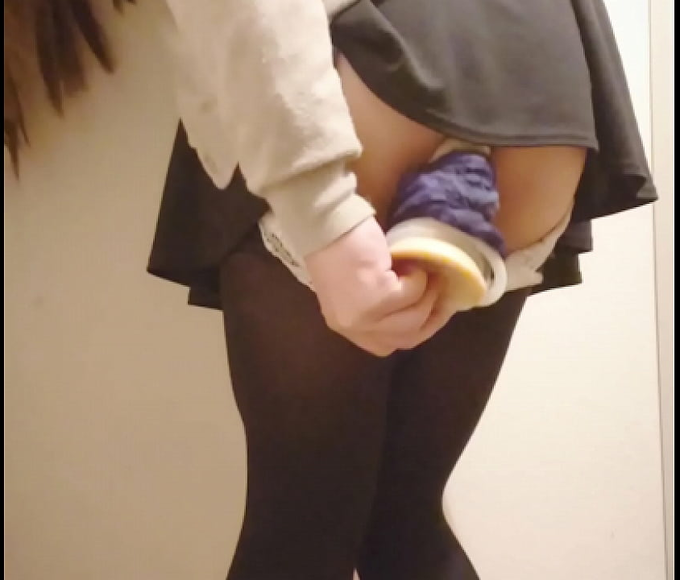 JAV Sensation ~ Alluring Japanese Girl's Public Changing Room Dildo Masturbation