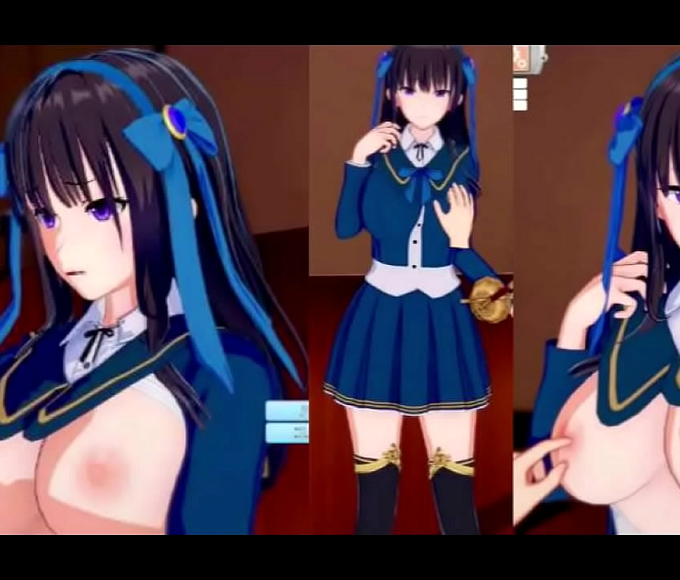 Jk With Long Black Hair And Overflowing Boobs Gets Her Breasts Rubbed: Erogekoikatsu's Latest 3dcg Erotic Animation Video!